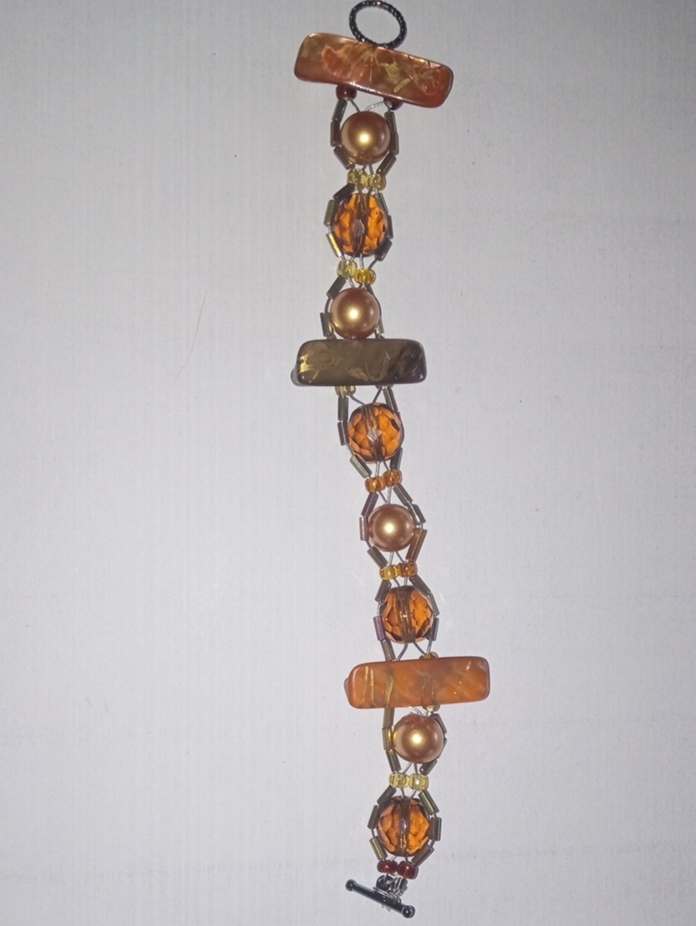 Handmade Amber Beaded Women's Bracelet